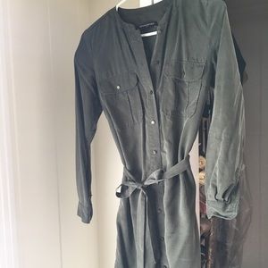 Olive green Banana Republic Shirt Dress